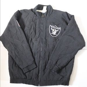 Vintage Apex One NFL Oakland Raiders Windbreaker